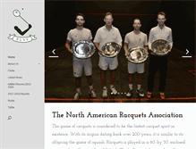 Tablet Screenshot of northamericanracquets.com